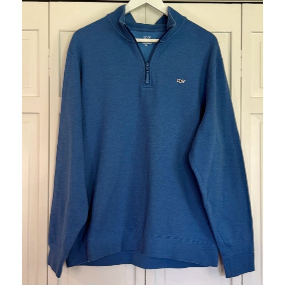 Vineyard Vines Blue V-Neck Sweater - Picture 2 of 9